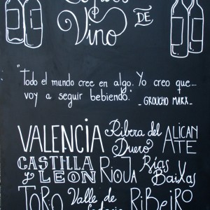 Lettering blackboards_Barra de El chalet